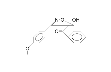 3-(4-Methoxyphenyl)-3a,8b-dihydro-8b-hydroxy-indeno-[1,2-C]-isoxazol-4-one