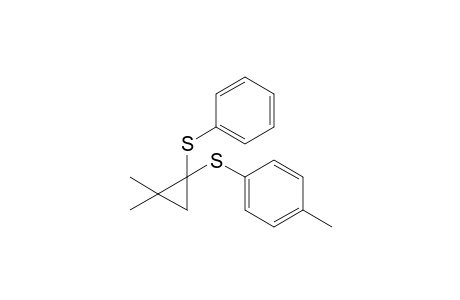 1,1-Dimethyl-2-(4-methylphenylthio)-2-(phenylthio)cyclopropane