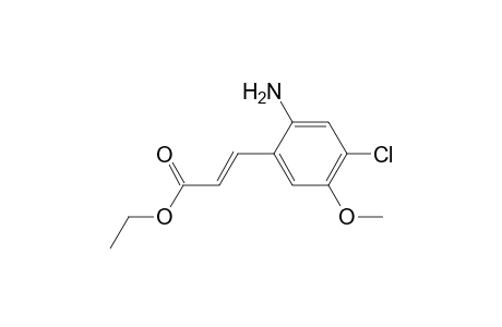 (E)-3-(2-Amino-4-chloro-5-methoxyphenyl)-acryclic acid ethyl ester