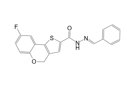 8-fluoro-N'-[(E)-phenylmethylidene]-4H-thieno[3,2-c]chromene-2-carbohydrazide