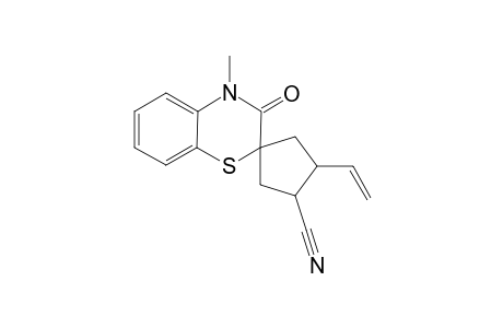 3,4-Dihydro-4-methyl-3-oxo-4'-vinyl-1,4-benzothiazine-2-spiro-1'-cyclopentane-3'-carbonitrileisomer