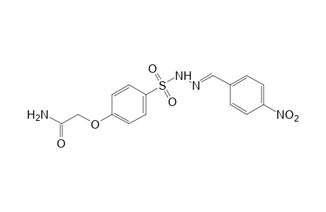 p-(carbamoylmethoxy)benzenesulfonic acid, (p-nitrobenzylidene)hydrazide