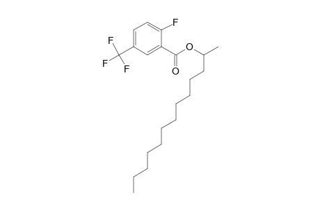 2-Fluoro-5-trifluoromethylbenzoic acid, 2-tridecyl ester