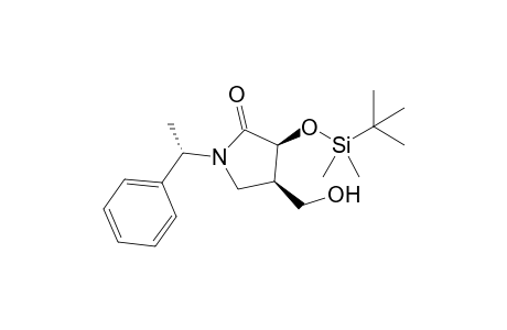 (3S,4R,1'S)-3-tert-Butyldimethylsilyloxy-4-hydroxymethyl-1-(1'-phenylethyl)pyrrolidin-2-one