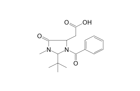 4-Imidazolidineacetic acid, 3-benzoyl-2-(1,1-dimethylethyl)-1-methyl-5-oxo-, (2S-trans)-