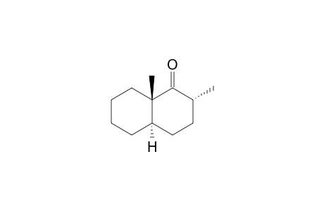 (+-)-3,4,4a.alpha.,5,6,7,8,8a-octahydro-2.alpha.,8a.beta.-dimethyl-1(2h)-naphthalinone