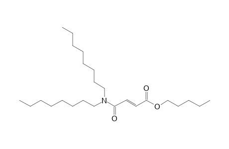 Fumaric acid, monoamide, N,N-dioctyl-, pentyl ester