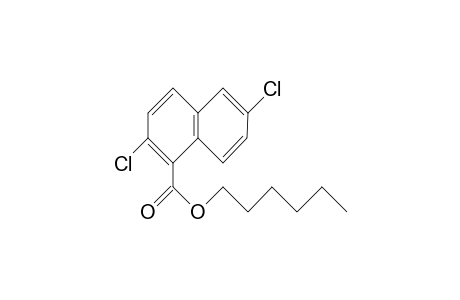 1-Naphthalenecarboxylic acid, 2,6-dichloro-, hexyl ester