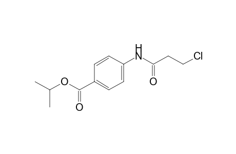 4-(3-chloropropionamido)benzoic acid, isopropyl ester