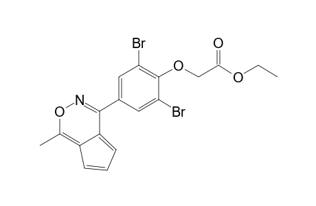 .alpha.-[2,6-Dibromo-4-(1-methylcyclopenta[d][1,2]oxazin-4-yl)phenoxy]acetic acid ethyl ester