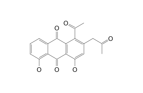 1-ACETYL-4,5-DIHYDROXY-2-(2-OXOPROPYL)-ANTHRAQUINONE