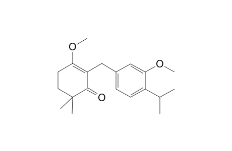 4,4-Dimethyl-2-(4-isopropyl-3-methoxyphenylmethyl)-3-methoxy-2-cyclohexaneone