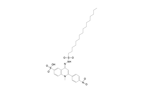 1,4-dihydro-1-methyl-2-(p-nitrophenyl)-4-oxo-6-quinolinesulfonic acid, (hexadecylsulfonyl)hydrazone