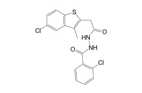 2-Chloro-benzoic acid N'-[2-(5-chloro-3-methyl-benzo[b]thiophen-2-yl)-acetyl]-hydrazide