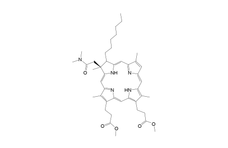 Dimethyl 3,3'-[(3sr-cis)-2-(dimethylcarbamoyl)methyl-3-heptyl-2,7,12,18-tetramethyl-2,3-dihydroporphyrine-13,17-diyl]dipropionate