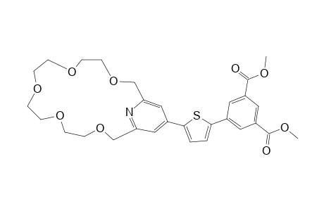 DIMETHYL-5-[5-[3,6,9,12,15-PENTAOXA-21-AZABICYCLO-[15.3.1]-HENICOSA-1(21),17,19-TRIEN-19-YL]-2-THIENYL]-ISOPHTHALATE