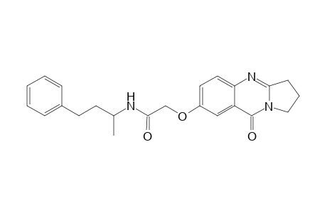 acetamide, N-(1-methyl-3-phenylpropyl)-2-[(1,2,3,9-tetrahydro-9-oxopyrrolo[2,1-b]quinazolin-7-yl)oxy]-