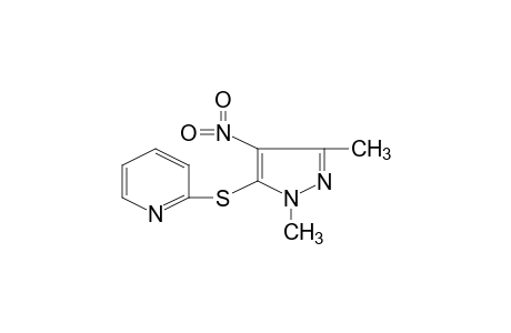 2-[(1,3-dimethyl-4-nitropyrazol-5-yl)thio]pyridine