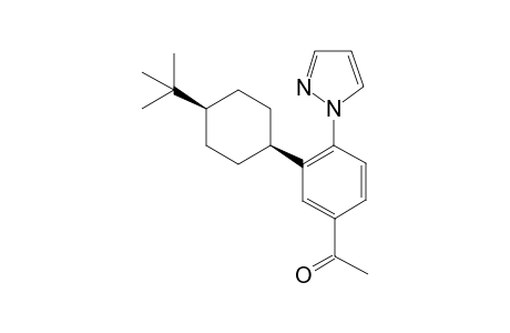 1-{3-[cis-4-(tert-Butyl)cyclohexyl]-4-(1H-pyrazol-1-yl)phenyl}ethan-1-one