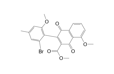 Methyl 3-(2-bromo-6-methoxy-4-methylphenyl)-8-methoxy-1,4-naphthoquinone-2-carboxylate