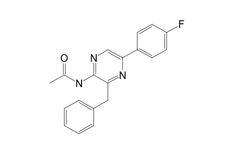 N-[3-benzyl-5-(4-fluorophenyl)pyrazin-2-yl]acetamide