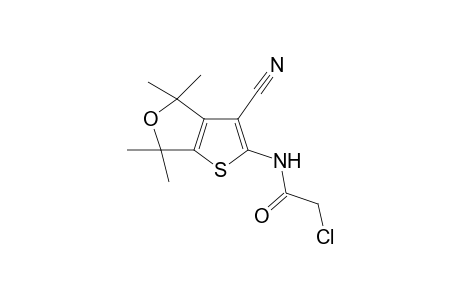 Acetamide, 2-chloro-N-(3-cyano-4,6-dihydro-4,4,6,6-tetramethylthieno[2,3-c]furan-2-yl)-