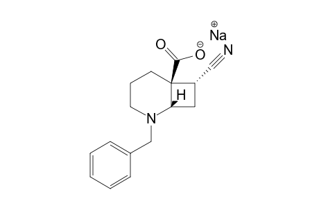 Sodium 2-benzyl-trans-7-cyano-cis-2-azabicyclo[4.2.0]octane-6-carboxylate