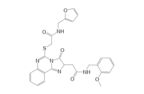 2-[5-({2-[(2-furylmethyl)amino]-2-oxoethyl}sulfanyl)-3-oxo-2,3-dihydroimidazo[1,2-c]quinazolin-2-yl]-N-(2-methoxybenzyl)acetamide