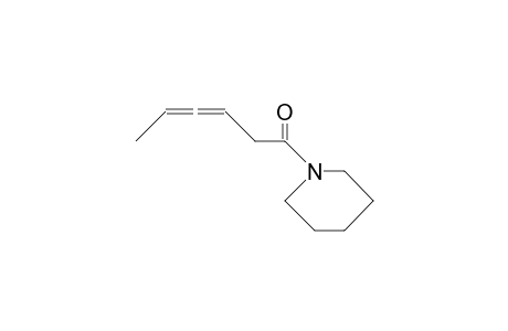 1-(1-Oxo-3,4-hexadienyl)-piperidin