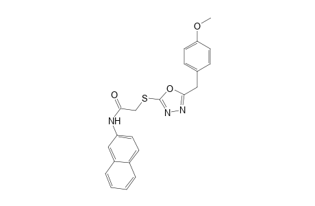 2-{[5-(4-methoxybenzyl)-1,3,4-oxadiazol-2-yl]sulfanyl}-N-(2-naphthyl)acetamide