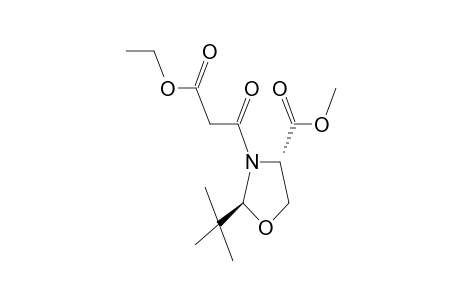 (2S,4S)-2-tert-butyl-3-(3-ethoxy-3-keto-propanoyl)oxazolidine-4-carboxylic acid methyl ester