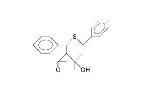 3-Acetyl-2,6-diphenyl-4-methyl-tetrahydrothiopyran-4-ol