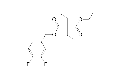 Diethylmalonic acid, 3,4-difluorobenzyl ethyl ester