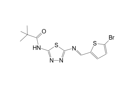 propanamide, N-[5-[[(E)-(5-bromo-2-thienyl)methylidene]amino]-1,3,4-thiadiazol-2-yl]-2,2-dimethyl-