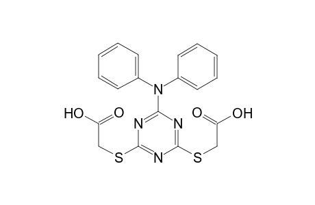 2-[[4-(carboxymethylsulfanyl)-6-(N-phenylanilino)-1,3,5-triazin-2-yl]sulfanyl]acetic acid