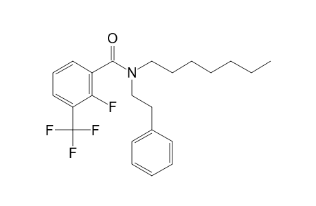 Benzamide, 2-fluoro-3-trifluoromethyl-N-(2-phenylethyl)-N-heptyl-