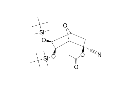 (-)-(1R,2R,4R,5S,6R)-5-EXO,6-EXO-BIS-([(TERT.-BUTYL)-DIMETHYLSILYL]-OXY)-2-ENDO-CYANO-7-OXABICYCLO-[2.2.1]-HEPT-2-EXO-YL-ACETATE