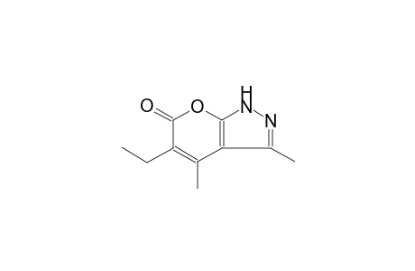 5-Ethyl-3,4-dimethyl-1H-pyrano[2,3-c]pyrazol-6-one