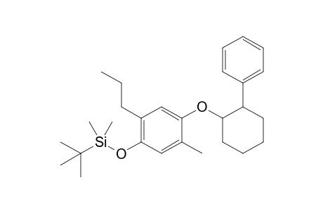 4-Tert-butyldimethylsiloxy-2-methyl-5-propyl-1-(2-phenylcyclohexyloxy)benzene