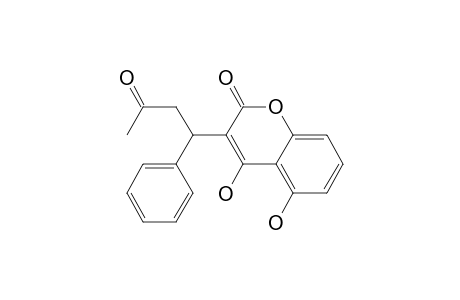 2H-1-Benzopyran-2-one, 4,5-dihydroxy-3-(3-oxo-1-phenylbutyl)-