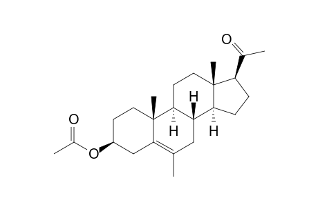 5-Pregnen-6-methyl-3β-ol-20-one acetate