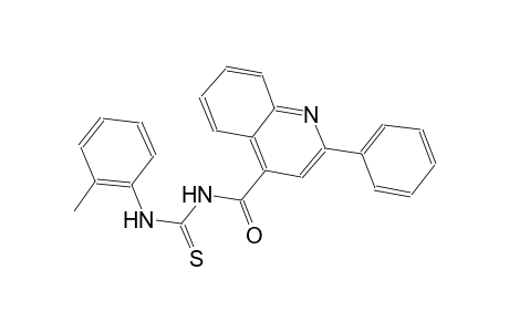 N-(2-methylphenyl)-N'-[(2-phenyl-4-quinolinyl)carbonyl]thiourea