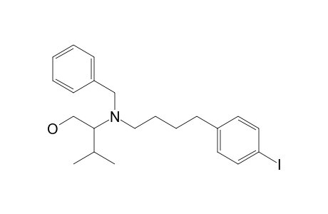 N-Benzyl-N-[4-(4-iodophenyl)butyl]-N-(1-hydroxy-3-methylbut-2-yl)amine