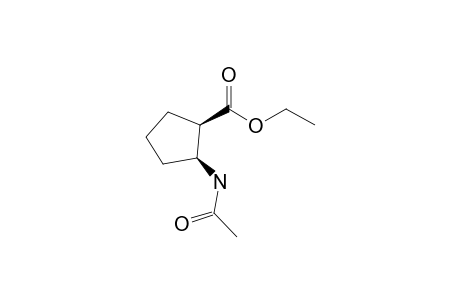 Cyclopentanecarboxylic acid, 2-amino-, ethyl ester, (1R,2S)-, N-acetyl