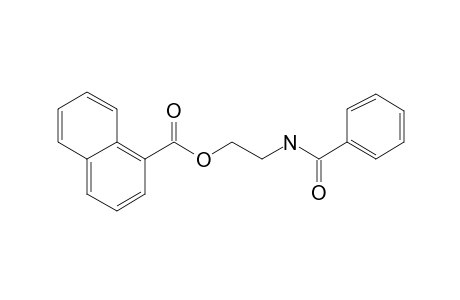 Naphthalene-1-carboxylic acid, 2-benzoylaminoethyl ester