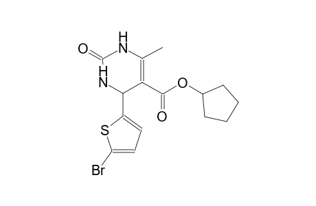 4-(5-Bromo-thiophen-2-yl)-6-methyl-2-oxo-1,2,3,4-tetrahydro-pyrimidine-5-carboxylic acid cyclopentyl ester