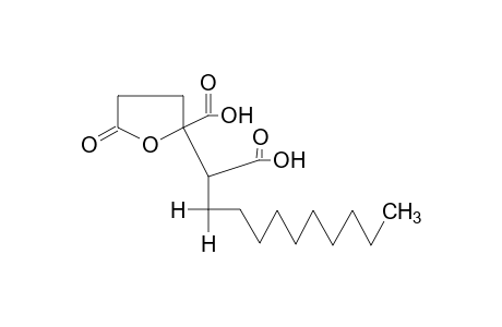 2-carboxy-alpha-decyl-5-oxotetrahydro-2-furanacetic acid