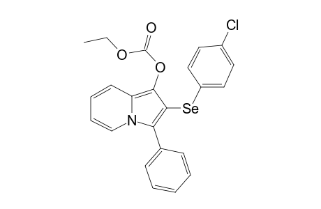 2-((4-chlorophenyl)selanyl)-3-phenylindolizin-1-yl ethyl carbonate