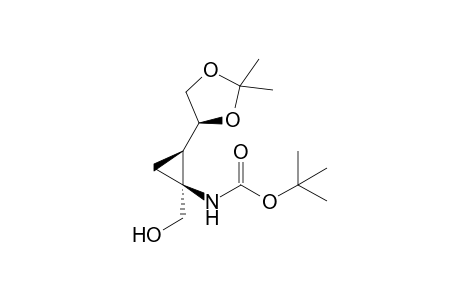 (1S,2R,4'S)-(-)-1-N-tert-Butoxycarbonylamino-2-(2',2'-dimethyl-1',3'-dioxolan-4'-yl)-1-hydroxymethylcyclopropane
