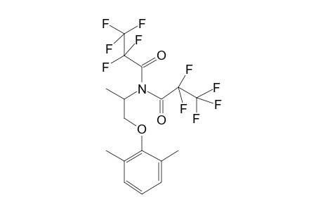 Mexiletine, N,N-bis-pentafluoroporpionyl-